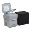 Portable Toilet With 5.3 Gallon Waste Tank and Carry Bag, Porta Potty for RV Boat Camping, Gray - Gray