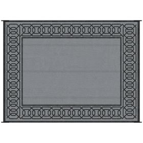 Outsunny Reversible Outdoor Rug, 9' x 12' Waterproof Plastic Straw Floor Mat, Portable RV Camping Carpet, Large Floor Mat for Backyard, Deck, Picnic