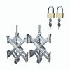Wheel Stabilizer RV Tire Stabilizers X-Shaped Wheel Chock Stabilizer, for Campers Travel Trailers Trucks, Spaced 10.5inch Apart - 2 pcs