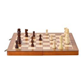 Portable Chess Checkers Game Set for Family Travel Gift - As pic show - 15 inch
