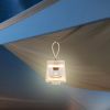Outdoor Waterproof Camping Lantern Speaker with 3 LED Light Colors - White