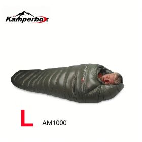 Kamperbox Outdoor Camping Down Sleeping Bag Winter Warm Sleeping Bag Camping Waterproof Sleeping Bag - AM1000LEFT