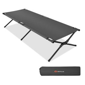 Adults Kids Folding Camping Cot - Gray