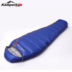 Kamperbox Down Sleeping Bag Ultralight Sleeping Bag Winter Sleeping Bag Camping Equipment Lightweight Sleeping Bag Camping - Blue