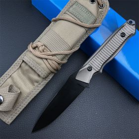 Fixed blade knife EDC Survival Knives Outdoor Camping Fishing - Full edge