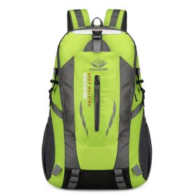 36L Travel Backpack Waterproof Hiking Daypack with Multiple Compartments and Pockets, Nylon Backpack for Camping - Green