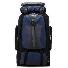 70L Hiking Camping Backpack, Hunting Climbing Backpack for Outdoor, Backpack Water Resistant, Tactical Backpack - Dark Blue
