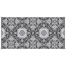 Outsunny Reversible Outdoor Rug, 9' x 18' Waterproof Plastic Straw Floor Mat, Portable RV Camping Carpet with Carry Bag, Large Floor Mat for Backyard