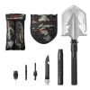 Survival Shovel 8 in 1 Camping Shovel Folding Multitool Portable Compact - Default