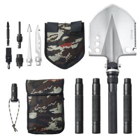 Survival Shovel 13 in 1 Camping Shovel Folding Multitool Portable Compact - Default
