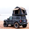 New Design 4x4 Offroad Car Roof Top Tent Amphibious Inflatable Tent With Ladder For Camping( With Ladder, Two Tone Style, Khaki & Black) - as Pic