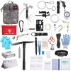 125Pcs Survival Kits Professional Emergency Survival Gear Tactical First Aid Kit Supplies for Outdoor Adventure Camping Hiking Hunting - AS PIC