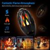 LED Flame Speakers Torch Wireless Speaker Waterproof Stereo Bass Speaker Outdoor Light-Up Speaker Atmosphere LED Flickers Night Light Patio Stake Ligh