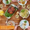 Two sets of stainless steel outdoor camping cutlery sets - including forks, spoons, knives, chopsticks, food clips, plates - portable cutlery bags