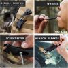 Pocket Knife With Clip, Folding Knife, Pocket Knife for Men,Sharp Hiking Camping Fishing Work Outdoor Survival Men knives - Black