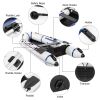 Free shipping Camping Survivals 7.5ft PVC 180kg Water Adult Assault Boat Off  YJ - grey