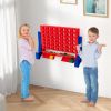 Jumbo 4-to-Score Connect Game Set with Carrying Bag and 42 Coins - Blue