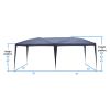 10'' x 20'' Home Use Outdoor Camping Waterproof Folding Tent with Carry Bag Blue - 10''x10''