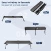 Adults Kids Folding Camping Cot - Gray