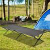 Adults Kids Folding Camping Cot - Gray