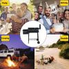 Charcoal Grill, Outdoor Charcoal Grill with Offset Smoker, Barbecue Outdoor Camping Charcoal Grills & Smokers with Grill Cover