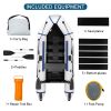 Free shipping Camping Survivals 7.5ft PVC 180kg Water Adult Assault Boat Off  YJ - grey