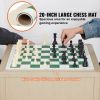 Portable Chess Checkers Game Set for Family Travel Gift - As pic show - 20 inch