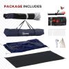 Outsunny Shower Tent, Pop Up Privacy Shelter for Camping, Dressing Changing Room, Portable Instant Outdoor Shower Tent Enclosure w/ 2 Rooms
