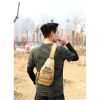Sling Bag Chest Shoulder Backpack Fanny Pack Crossbody Bags for Men - Khaki