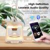 Outdoor Waterproof Camping Lantern Speaker with 3 LED Light Colors - White
