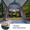 Automatic Camping Outdoor Pop-up Tent for Quick-Opening Tents 2-3 Person Canopy with Carrying Bag Easy to Set - green