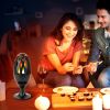 LED Flame Speakers Torch Wireless Speaker Waterproof Stereo Bass Speaker Outdoor Light-Up Speaker Atmosphere LED Flickers Night Light Patio Stake Ligh