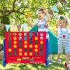 Jumbo 4-to-Score Connect Game Set with Carrying Bag and 42 Coins - Blue