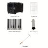 Camping Stove for Hot Tents, Carbon Steel Wood Burning Stove with Stainless Wall Chimney Pipes for Tents, Shelter