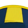 Camping Tent 4 Persons Navy Blue/Yellow - Blue