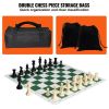 Portable Chess Checkers Game Set for Family Travel Gift - As pic show - 20 inch