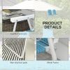Outsunny Set of 2 Patio Folding Chairs, Classic Outdoor Camping Chairs, Portable Lawn Chairs for Camping, Garden, Pool, Beach, Backyard w/ Armrests