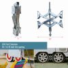 Wheel Stabilizer RV Tire Stabilizers X-Shaped Wheel Chock Stabilizer, for Campers Travel Trailers Trucks, Spaced 10.5inch Apart - 1 pc