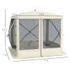 Outsunny Pop Up Camping Canopy Gazebo Screen Shelter Tent with Single Person Easy Set-Up, Ventilating Mesh