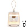 Outdoor Waterproof Camping Lantern Speaker with 3 LED Light Colors - White