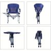 Camping Chair - Folding Camping Chair with Side Table, Outdoor Portable Director Chair, Portable Fishing Chair, Summer Beach Chair with Handle