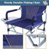 Camping Chair - Folding Camping Chair with Side Table, Outdoor Portable Director Chair, Portable Fishing Chair, Summer Beach Chair with Handle