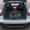 Trunk Organizer with Lid for Car, Seatable Camping Organizer with Bag, Multifunctional Collapsible Camping Storage Box for Outdoor Picnic, Car