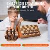 Portable Chess Checkers Game Set for Family Travel Gift - As pic show - 15 inch