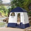 Outsunny Shower Tent, Pop Up Privacy Shelter for Camping, Dressing Changing Room, Portable Instant Outdoor Shower Tent Enclosure w/ 2 Rooms