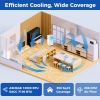 10000 BTU Portable Air Conditioner Cools up to 350 Sq wth 24H Timer