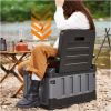 Trunk Organizer with Lid for Car, Seatable Camping Organizer with Bag, Multifunctional Collapsible Camping Storage Box for Outdoor Picnic, Car