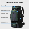 70L Hiking Camping Backpack, Hunting Climbing Backpack for Outdoor, Backpack Water Resistant, Tactical Backpack - Green