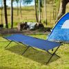 Adults Kids Folding Camping Cot - Blue