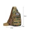 Sling Bag Chest Shoulder Backpack Fanny Pack Crossbody Bags for Men - Khaki